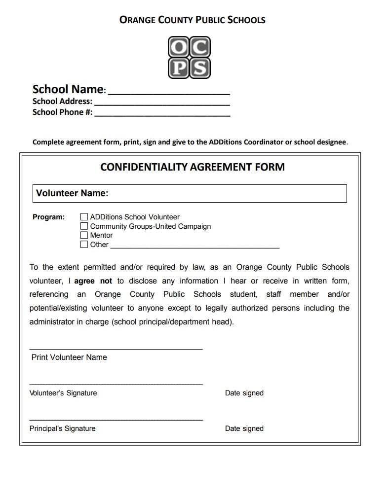 Confidential Agreement Template