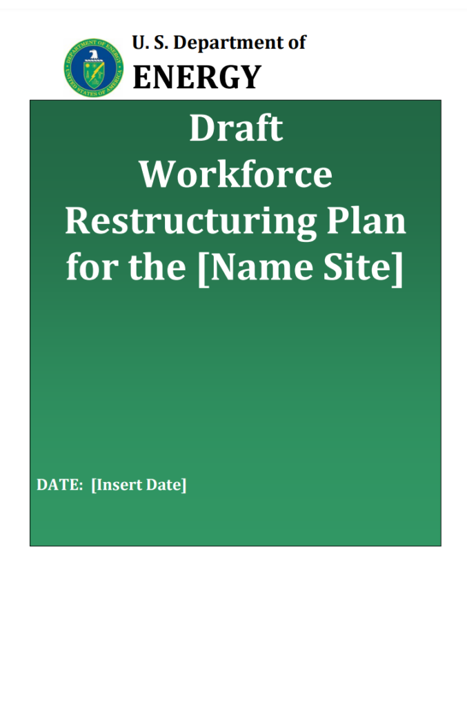 Workforce Organizational Restructuring Plan Template